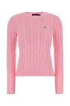 Polo Ralph Lauren Pink Cotton Sweater In Pink