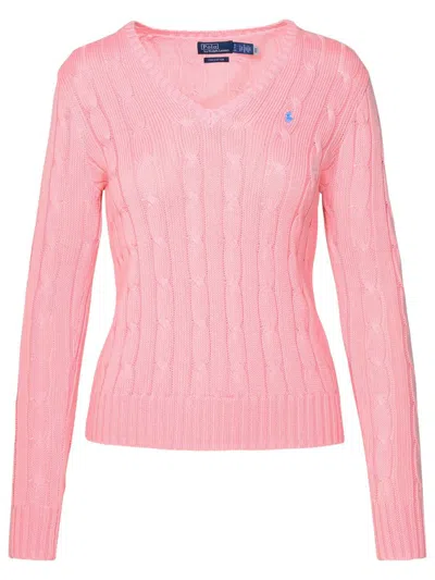 POLO RALPH LAUREN POLO RALPH LAUREN PINK COTTON SWEATER