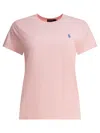 Polo Ralph Lauren Straight Fit Cotton T-shirt In Pink