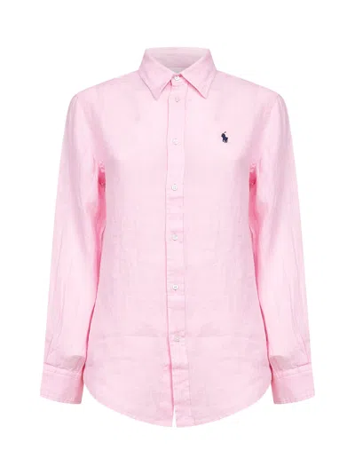 Polo Ralph Lauren Pink Linen Classic-fit Shirt
