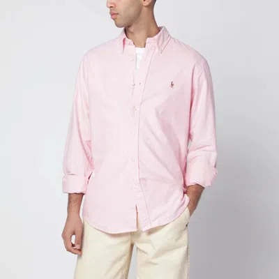 Polo Ralph Lauren Custom Fit Oxford Shirt In Pink