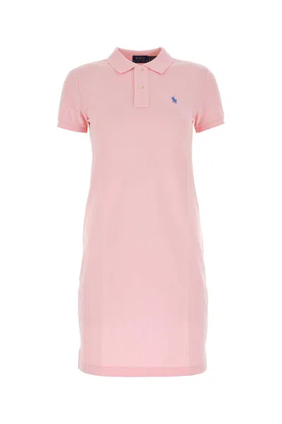 POLO RALPH LAUREN PINK PIQUET POLO DRESS