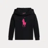 Polo Ralph Lauren Toddler And Little Boys Pink Pony Fleece Hoodie In Polo Black