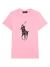 Polo Ralph Lauren Pink Pony Graphic Crew-neck T-shirt In Multi