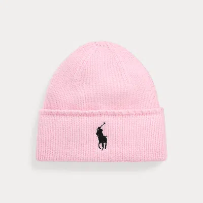 Polo Ralph Lauren Pink Pony Merino Wool Beanie