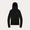 Polo Ralph Lauren Pink Pony Worsted Wool Snood Pullover In Black
