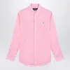 Polo Ralph Lauren Linen Shirt Custom Fit Collar Sleeves In Pink