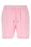 Polo Ralph Lauren Pink Stretch Polyester Swimming Shorts In Pink