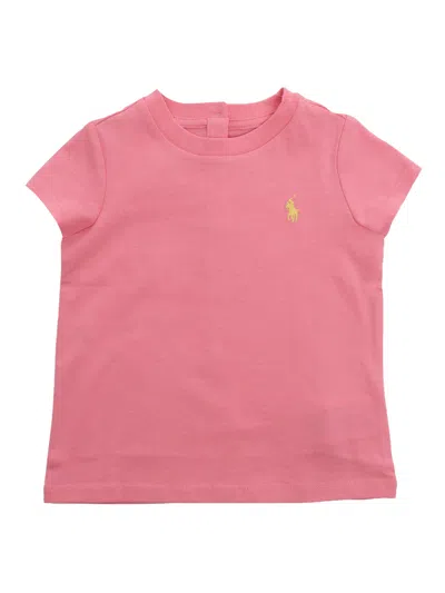 Polo Ralph Lauren Kids' Pink T-shirt With Logo