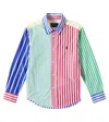 Polo Ralph Lauren Striped Cotton Poplin Fun Shirt In Multicoloured