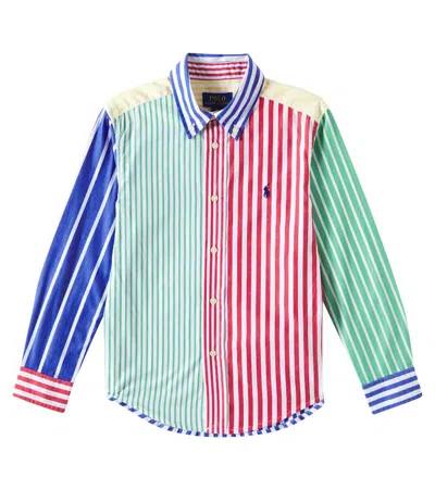 POLO RALPH LAUREN PINSTRIPE COTTON SHIRT