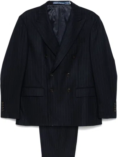 Polo Ralph Lauren Pinstripe Suit In Blue