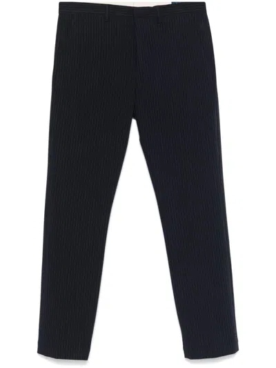 Polo Ralph Lauren Pinstriped Trousers In Blue