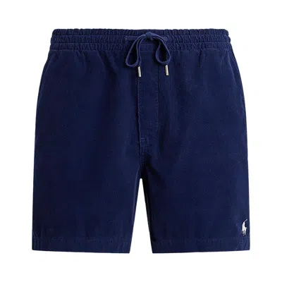 Pre-owned Polo Ralph Lauren Pinwale Corduroy Pull On Prepster 6" Inseam Short 'newport Navy' | Blue | Men's Si