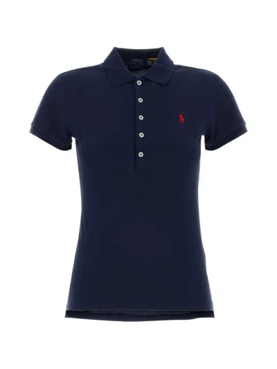 Polo Ralph Lauren Pique Polo In Blue