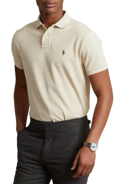 Polo Ralph Lauren Classic Polo In Dune Tan Heather