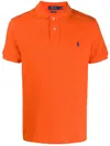 Polo Ralph Lauren Slim Fit Polo Shirt Classique In Orange