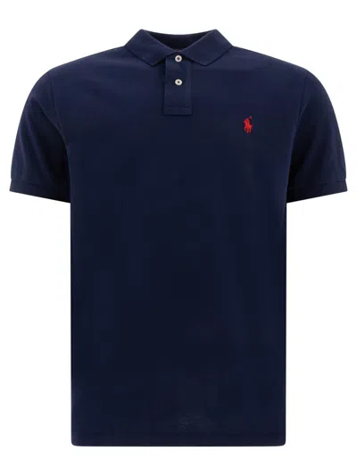 Polo Ralph Lauren Pique Polo Shirt In Blue