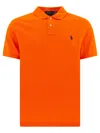 Polo Ralph Lauren Slim Fit Polo Shirt Classique In Orange