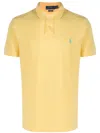 Polo Ralph Lauren Sskcslim1 Short Sleeve Knit Clothing In Yellow