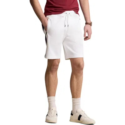 Polo Ralph Lauren Piqué Track Shorts In White Multi