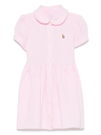 Polo Ralph Lauren Babies' Piqué-weave Dress Set In Pink