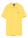 Polo Ralph Lauren Piqué-weave Polo Shirt In Yellow