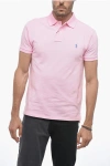 POLO RALPH LAUREN PIQUET COTTON POLO WITH EMBROIDERED LOGO