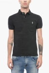 Polo Ralph Lauren Polo Pony-embroidered Polo Shirt In Black