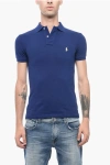 POLO RALPH LAUREN PIQUET COTTON SLIM FIT POLO WITH LOGO