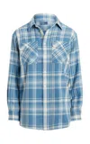 Polo Ralph Lauren Plaid Button-down Cotton Twill Shirt In Blue
