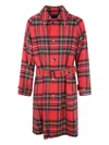 Polo Ralph Lauren Balm Single Breasted Top Coat Clothing In Red