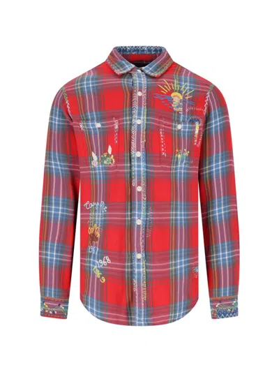 Polo Ralph Lauren Plaid Check Embroidered Shirt In Multi
