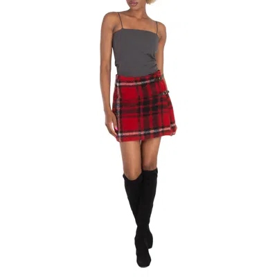 Polo Ralph Lauren Plaid-check High-waist Mini Skirt