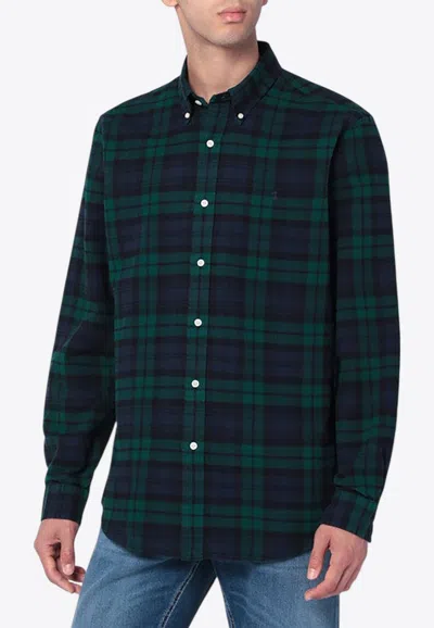POLO RALPH LAUREN PLAID CHECK LONG-SLEEVED SHIRT