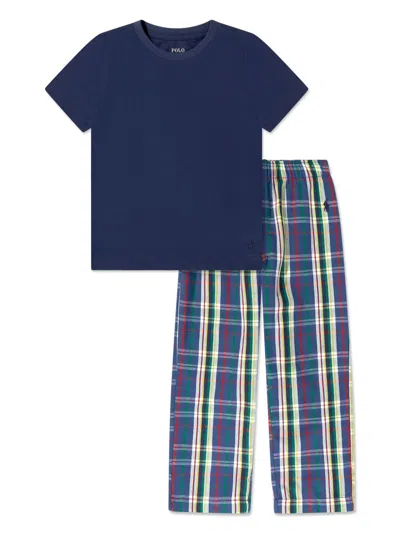 POLO RALPH LAUREN PLAID-CHECK PAJAMAS