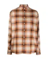 Polo Ralph Lauren Plaid-check Pattern Shirt In Nude