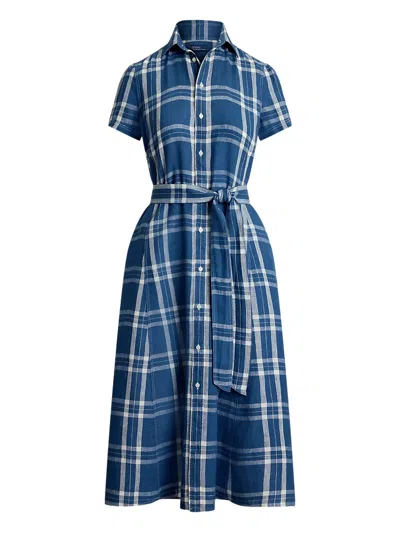 Polo Ralph Lauren Plaid-checked Shirtdress