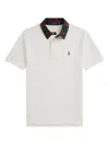 Polo Ralph Lauren Plaid-collar Polo Shirt In White
