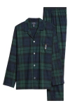 Polo Ralph Lauren Plaid Cotton Flannel Pajamas In Green