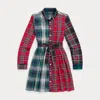 Polo Ralph Lauren Toddler And Little Girls Plaid Cotton Fun Shirtdress In Multi