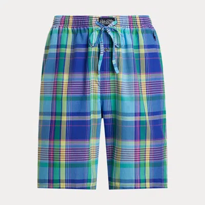 Polo Ralph Lauren Plaid Cotton Pajama Short In Lafayette Plaid