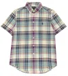 Polo Ralph Lauren Plaid Cotton Shirt In 6008 Cream/navy Multi