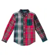 Polo Ralph Lauren Toddler And Little Boys Plaid Cotton Fun Shirt In 6211b1 Tartan Funshirt