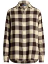 Polo Ralph Lauren Relaxed Fit Plaid Cotton Shirt In 褐色