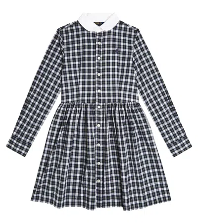 Polo Ralph Lauren Kids' Plaid Cotton Shirt Dress