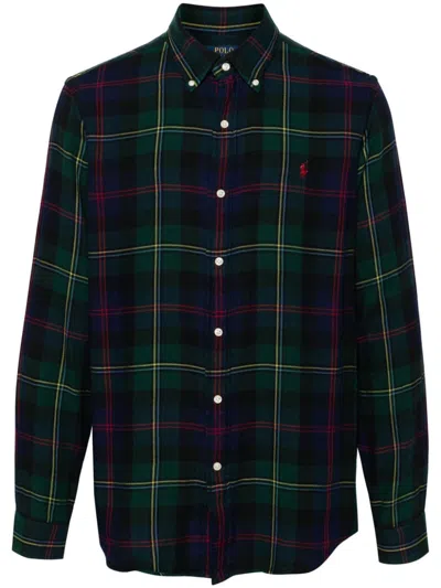 POLO RALPH LAUREN PLAID COTTON SHIRT