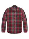 Polo Ralph Lauren Long Sleeve Checkered Sport Shirt In Red