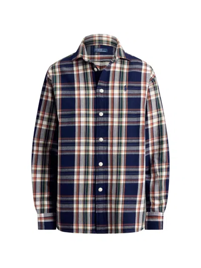 Polo Ralph Lauren Plaid Cotton Shirt In Transparent