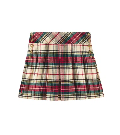POLO RALPH LAUREN PLAID COTTON SKIRT